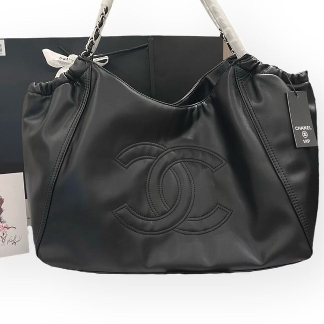 VIP/GWP Black Chain Hobo Bag with Gift Bag