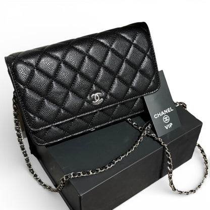 VIP/GWP Black Quilted WOC Bag with Box