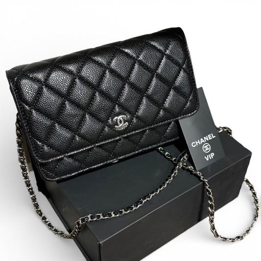 VIP/GWP Black Quilted WOC Bag with Box