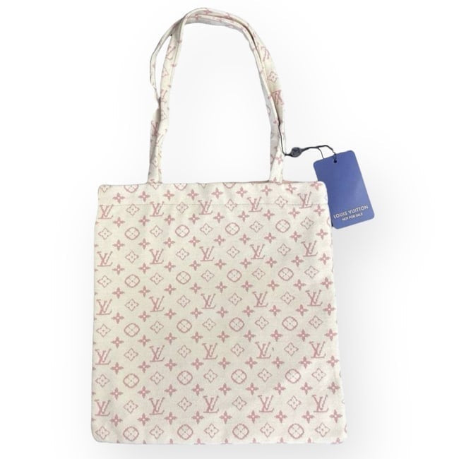 VIP/GWP White Monogram Tote Bag