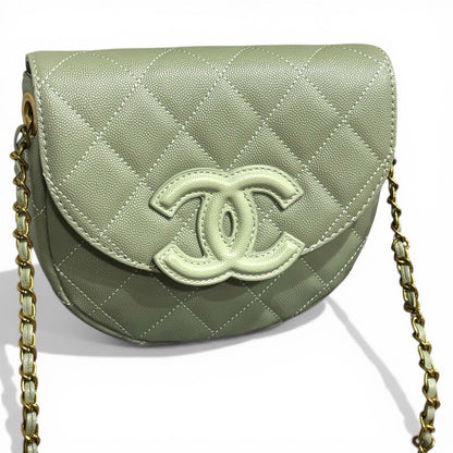 VIP/GWP Seafoam Quilted Messenger Bag