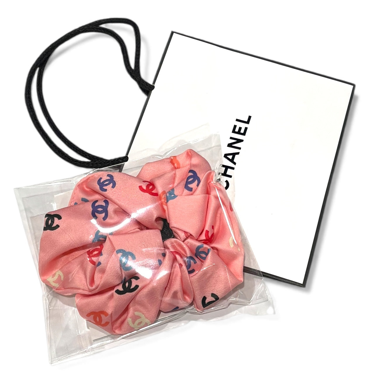 VIP/GWP Pink Logo Hair Scrunchy with Gift Bag