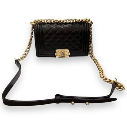 VIP/GWP Black Le Boy Quilted Bag with Box