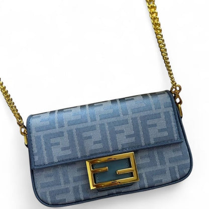 VIP/GWP Blue Monogram Baguette Bag with Box