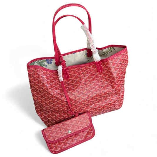 VIP/GWP Red St Louis Mono Tote Bag with Bag