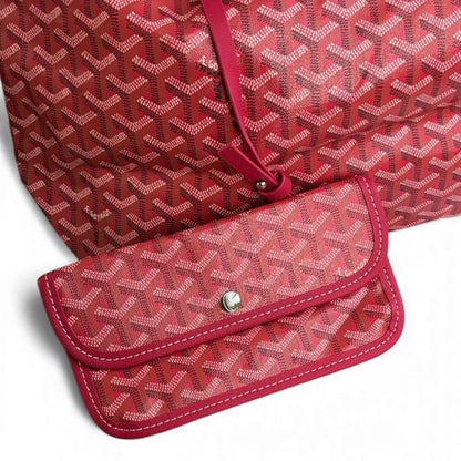 VIP/GWP Red St Louis Mono Tote Bag with Bag
