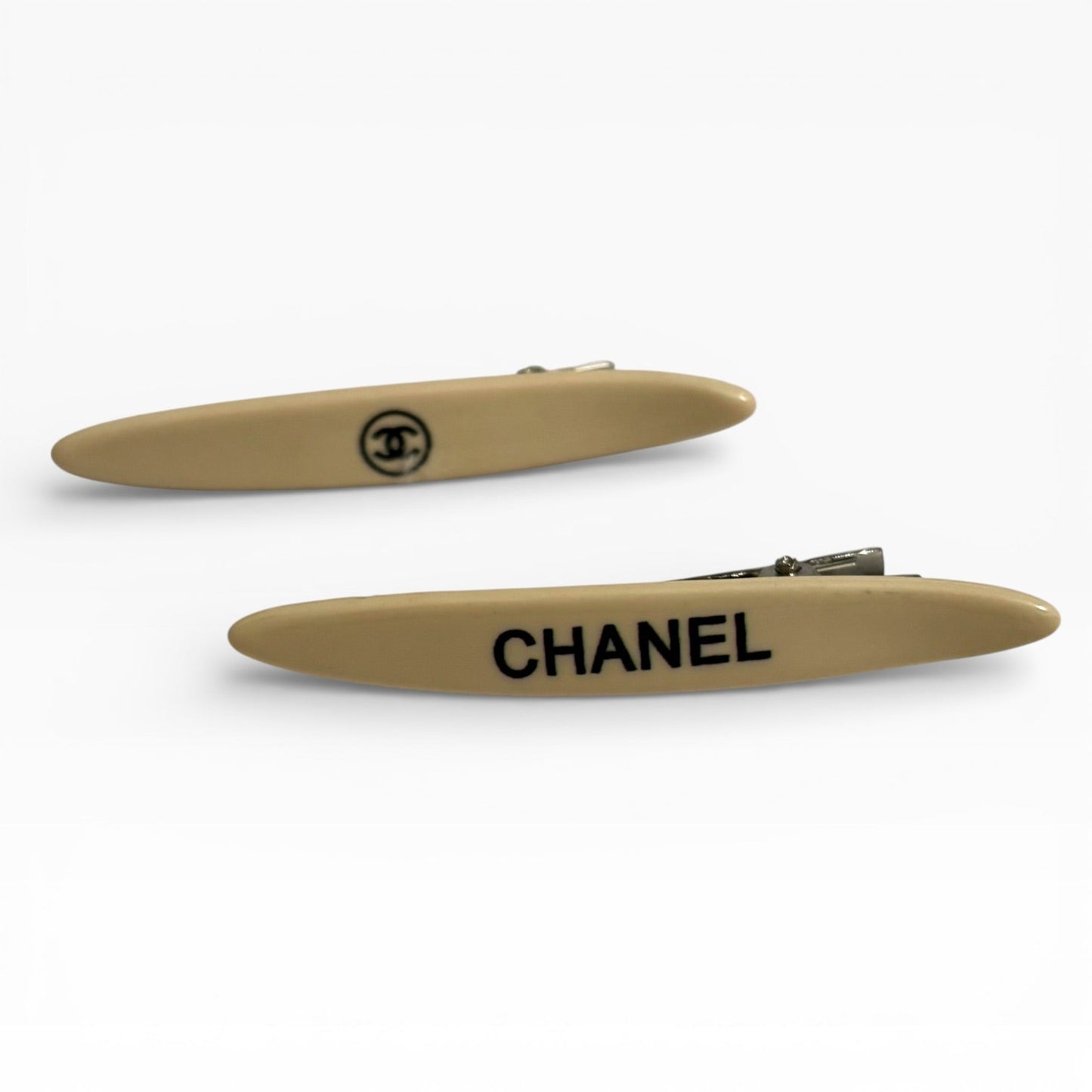 VIP/GWP Cream 2Pc Skinny Hair Clips with Bag