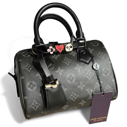 VIP/GWP Black Monogram Speedy Bag with Box