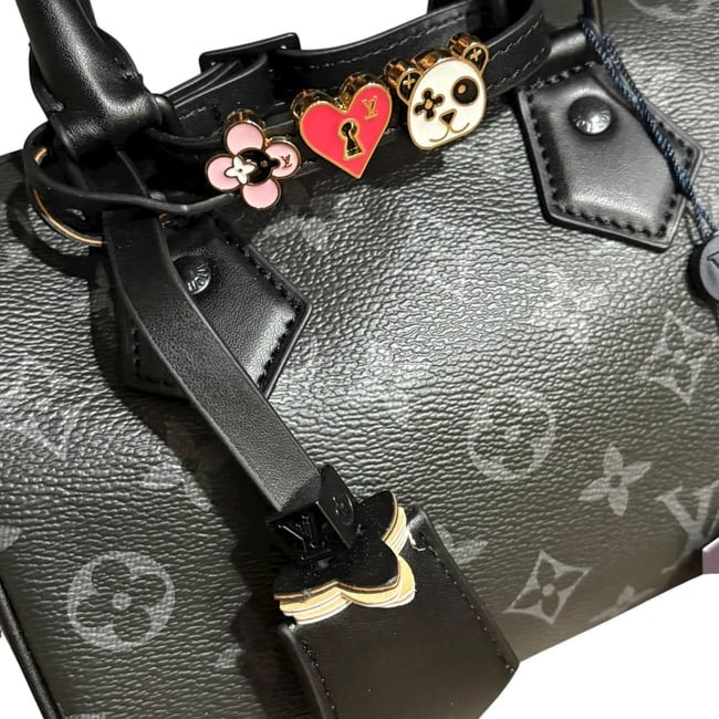 VIP/GWP Black Monogram Speedy Bag with Box