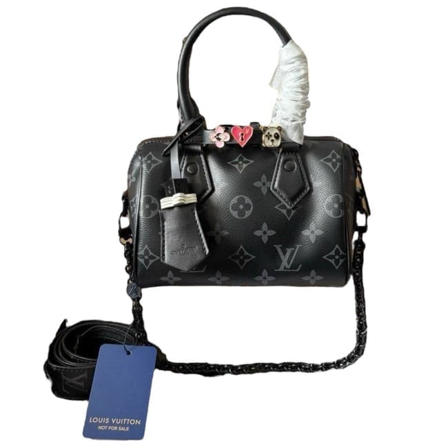 VIP/GWP Black Monogram Speedy Bag with Box