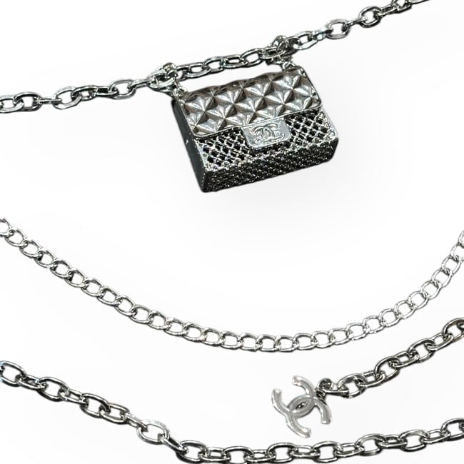 VIP/GWP Silver Chain Belt with Gift Bag