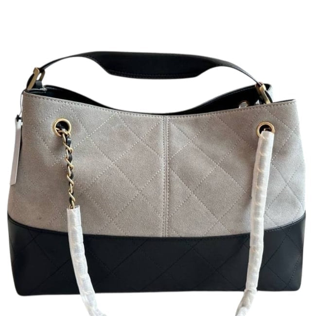 VIP/GWP Tan Quilted Hobo Bag with Gift Bag