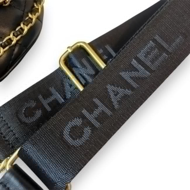 VIP/GWP Black Quilted Belt with Box