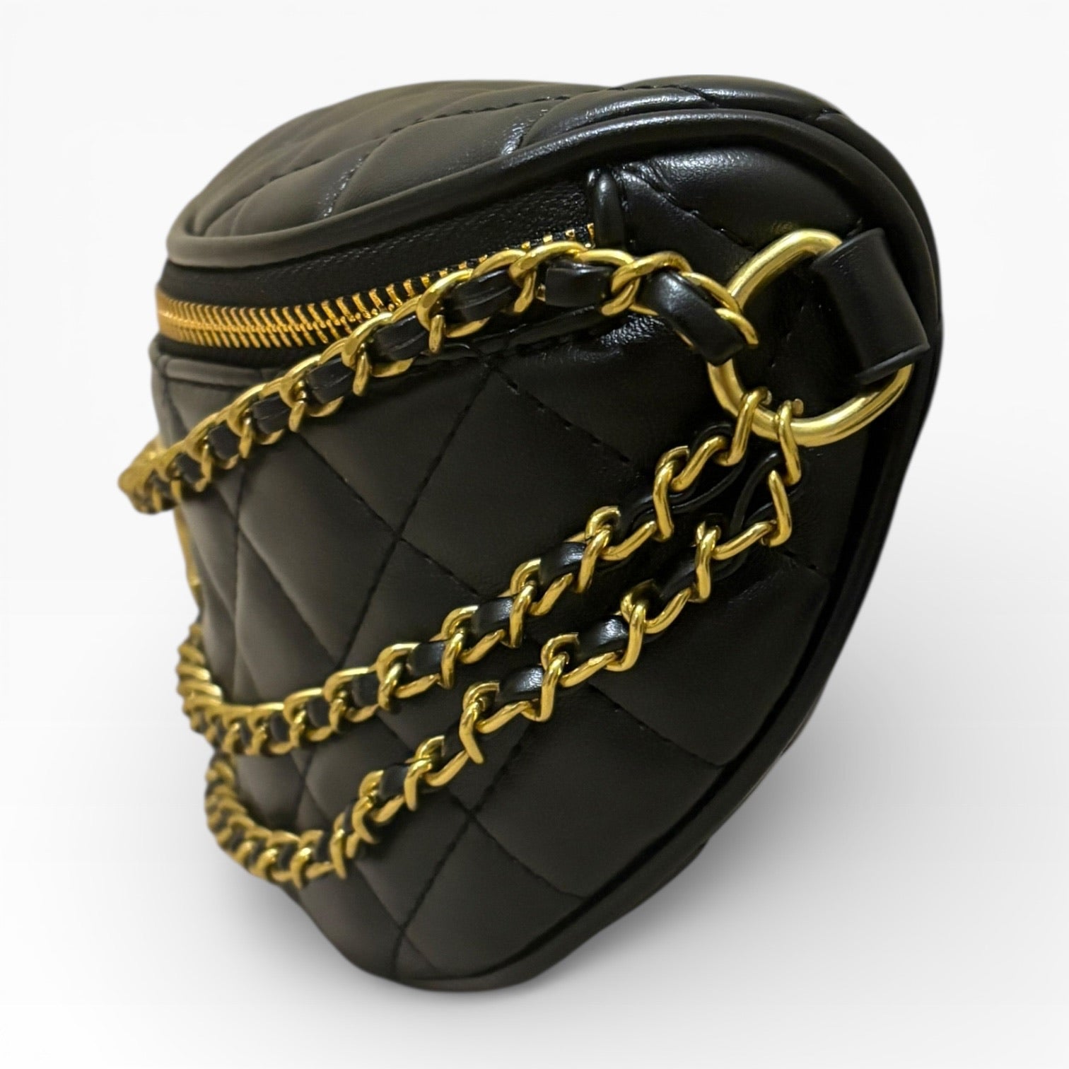VIP/GWP Black Quilted Belt with Box