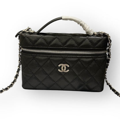 VIP/GWP Black Quilted Chain Vanity Bag
