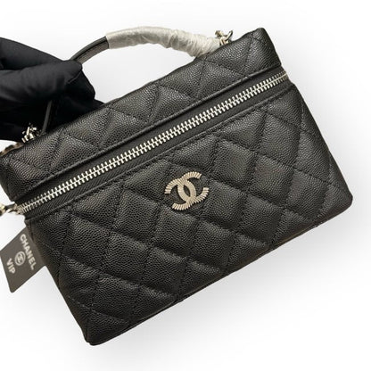 VIP/GWP Black Quilted Chain Vanity Bag