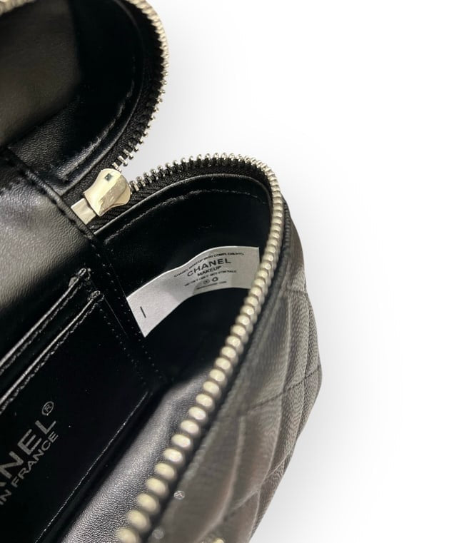 VIP/GWP Black Quilted Chain Vanity Bag