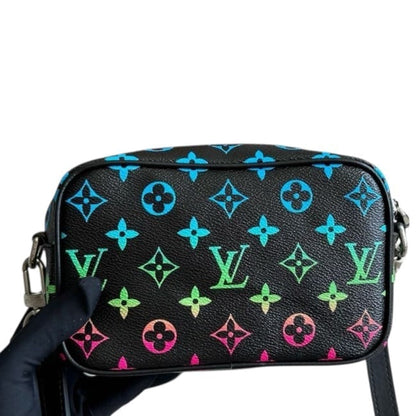 VIP/GWP Black Monogram Camera Bag with Box