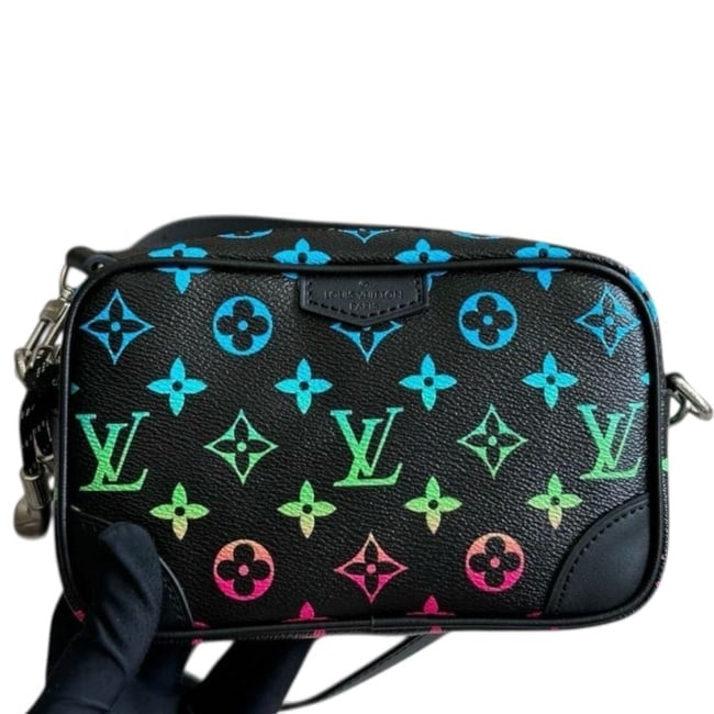 VIP/GWP Black Monogram Camera Bag with Box