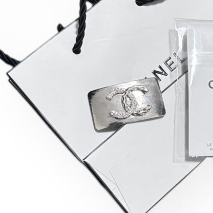 VIP/GWP Rhinestone CC Wide Rectangle Hair Clip