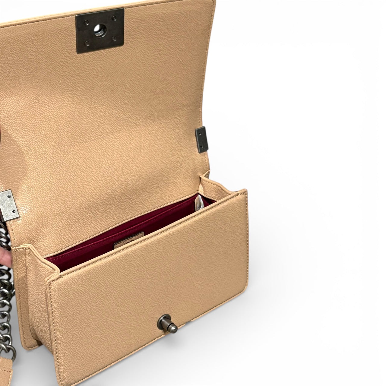 VIP/GWP Beige Le Boy Quilted Bag with Box