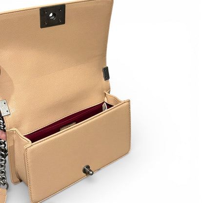 VIP/GWP Beige Le Boy Quilted Bag with Box