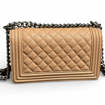 VIP/GWP Beige Le Boy Quilted Bag with Box