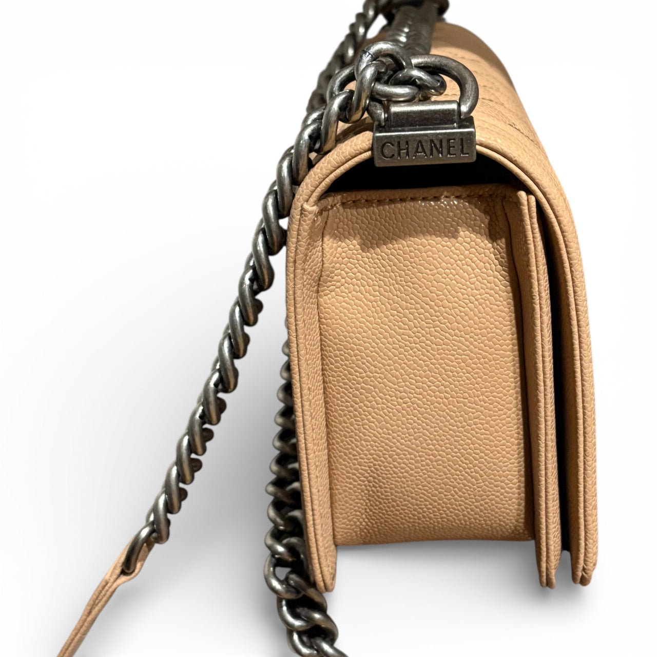 VIP/GWP Beige Le Boy Quilted Bag with Box