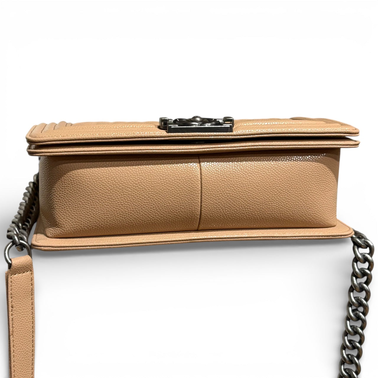 VIP/GWP Beige Le Boy Quilted Bag with Box