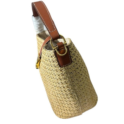 VIP/GWP Gold Logo Woven Bucket Bag