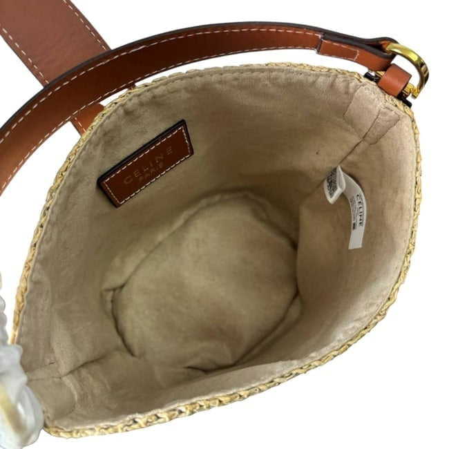 VIP/GWP Gold Logo Woven Bucket Bag