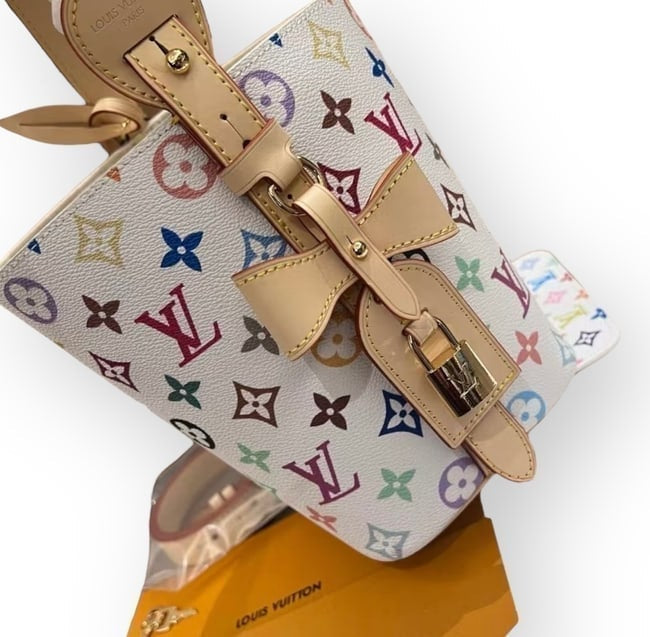 VIP/GWP White BB Monogram Hobo Bag with Box