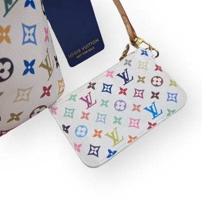 VIP/GWP White BB Monogram Hobo Bag with Box