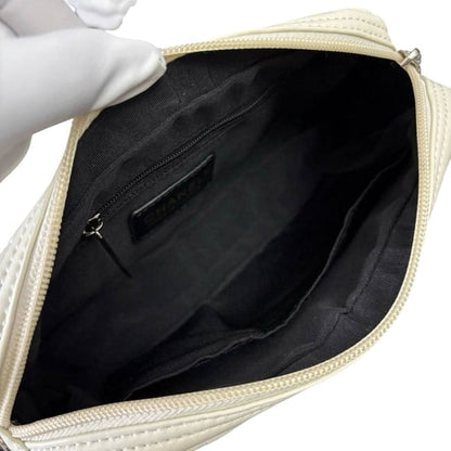 VIP/GWP White Quilted Camera Bag with Box