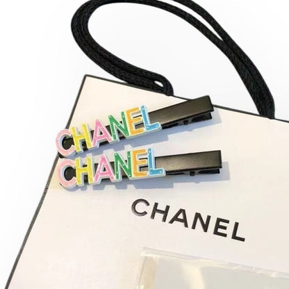 VIP/GWP Black 2Pc Logo Hair Clips with Bag