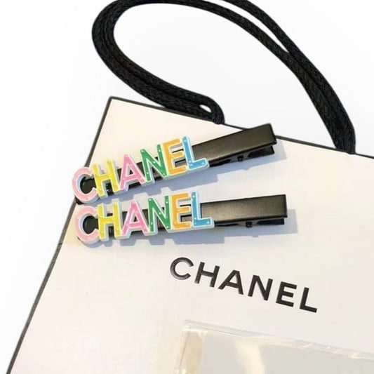 VIP/GWP Black 2Pc Logo Hair Clips with Bag
