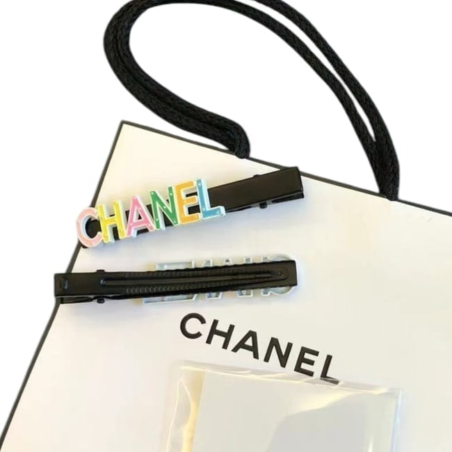 VIP/GWP Black 2Pc Logo Hair Clips with Bag