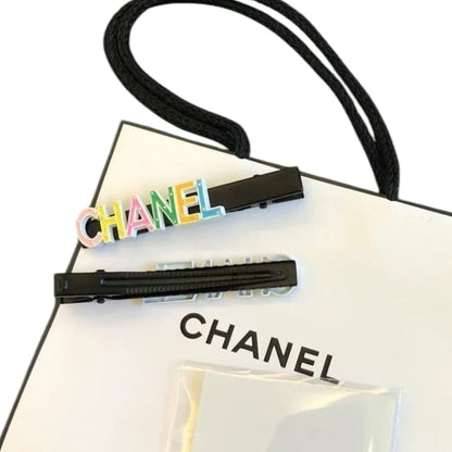 VIP/GWP Black 2Pc Logo Hair Clips with Bag