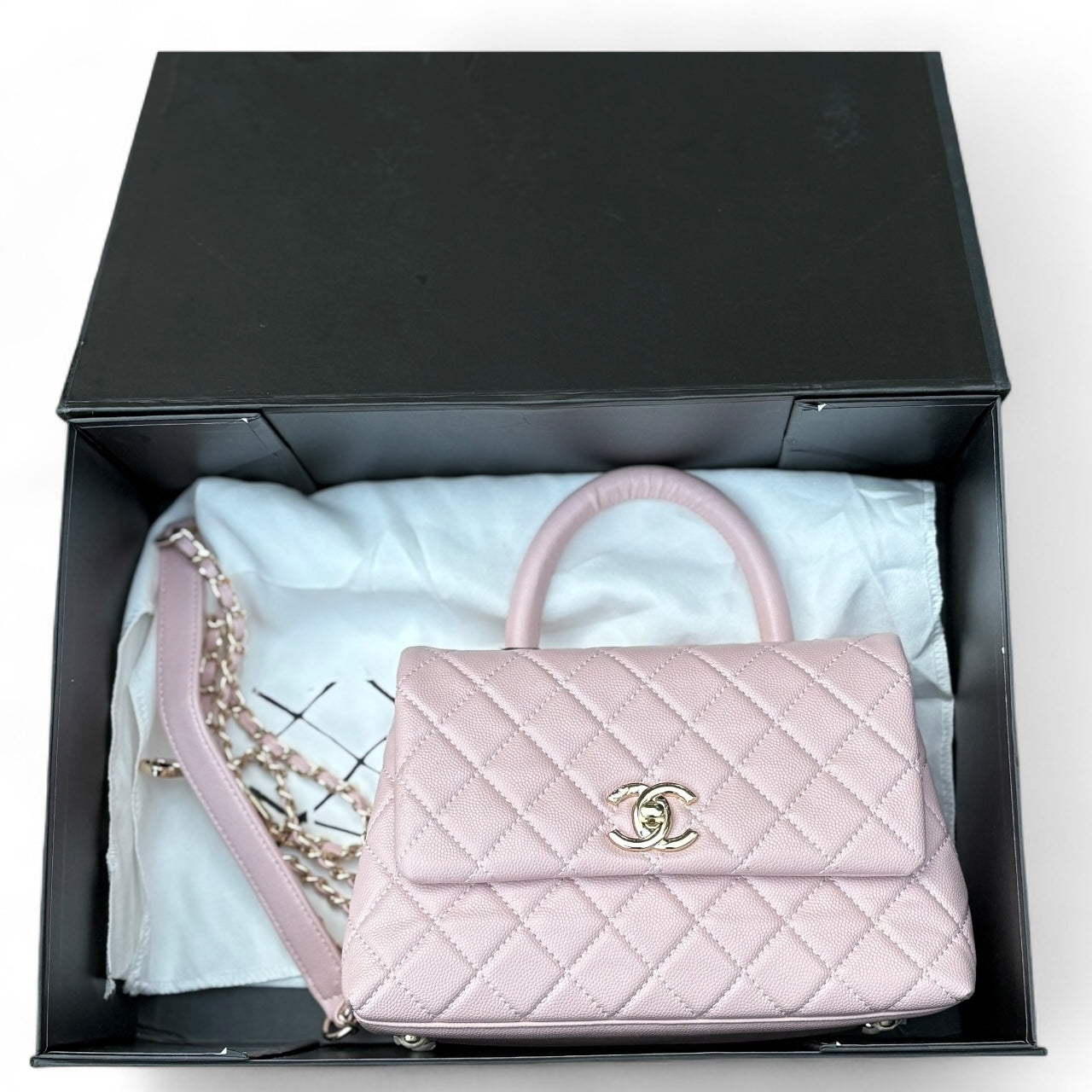 VIP/GWP Pink Coco Quilted Top Handle Bag