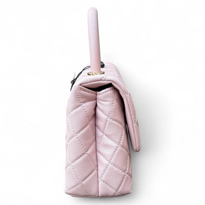 VIP/GWP Pink Coco Quilted Top Handle Bag