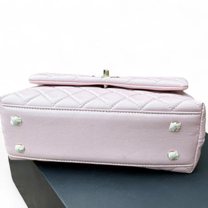 VIP/GWP Pink Coco Quilted Top Handle Bag