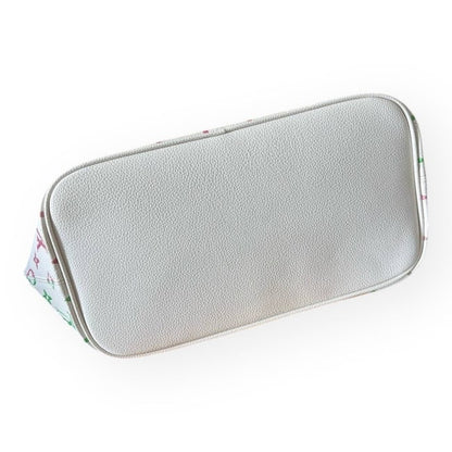 VIP/GWP White Neverfull MM Tote & Pouch