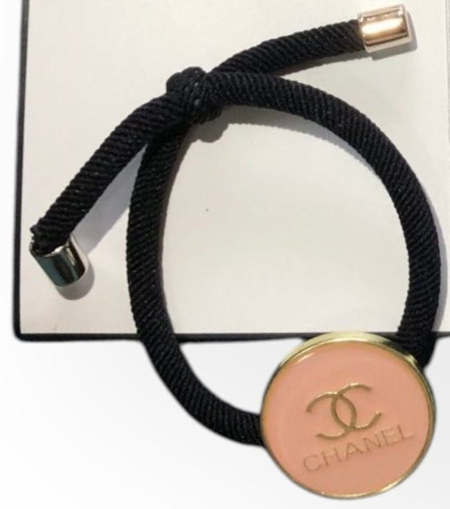 VIP/GWP Coral CC Logo Hair Tie with Gift Bag