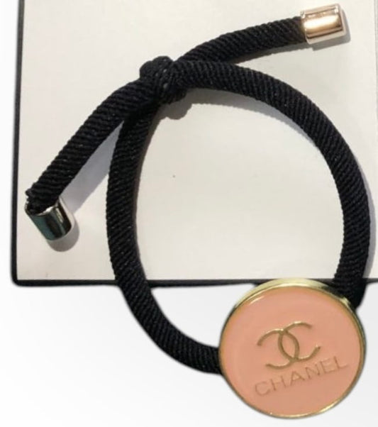 VIP/GWP Coral CC Logo Hair Tie with Gift Bag
