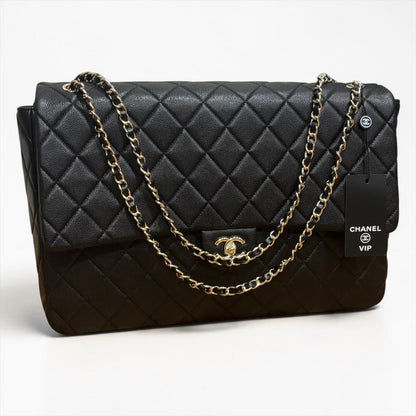VIP/GWP Black Quilted Bag with Gift Bag