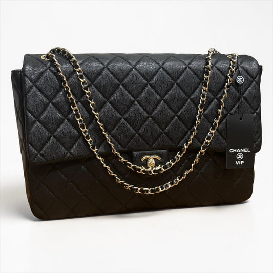 VIP/GWP Black Quilted Bag with Gift Bag