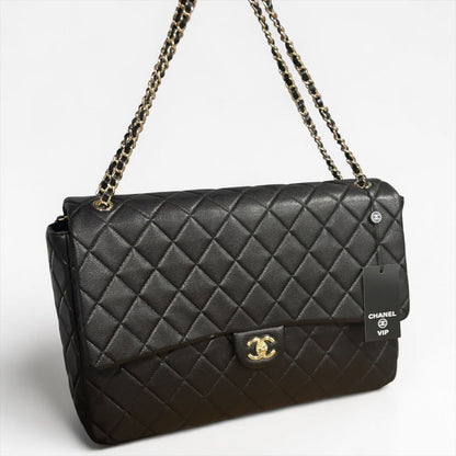VIP/GWP Black Quilted Bag with Gift Bag