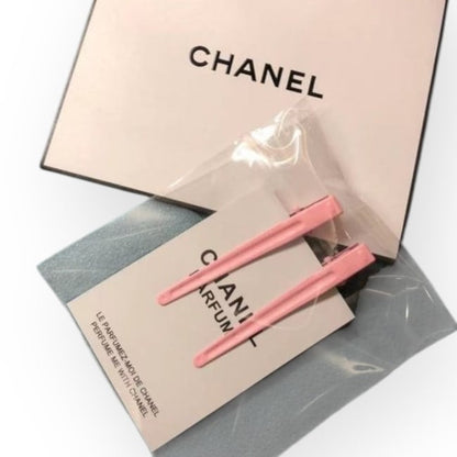 VIP/GWP Pink 2Pc CC Long Rectangle Hair Clips