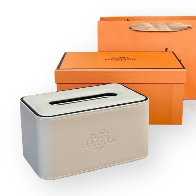 VIP/GWP White Logo Tissue Box Cover with Box