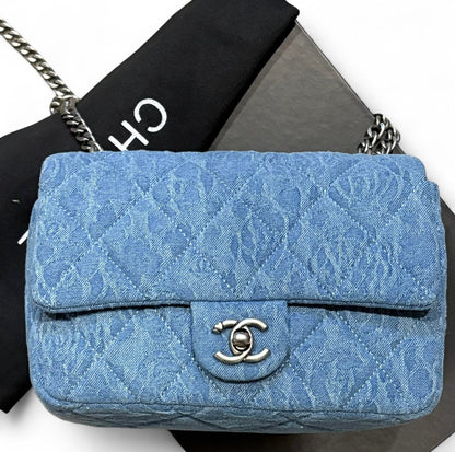 VIP/GWP Quilted Floral Classic Flap Bag